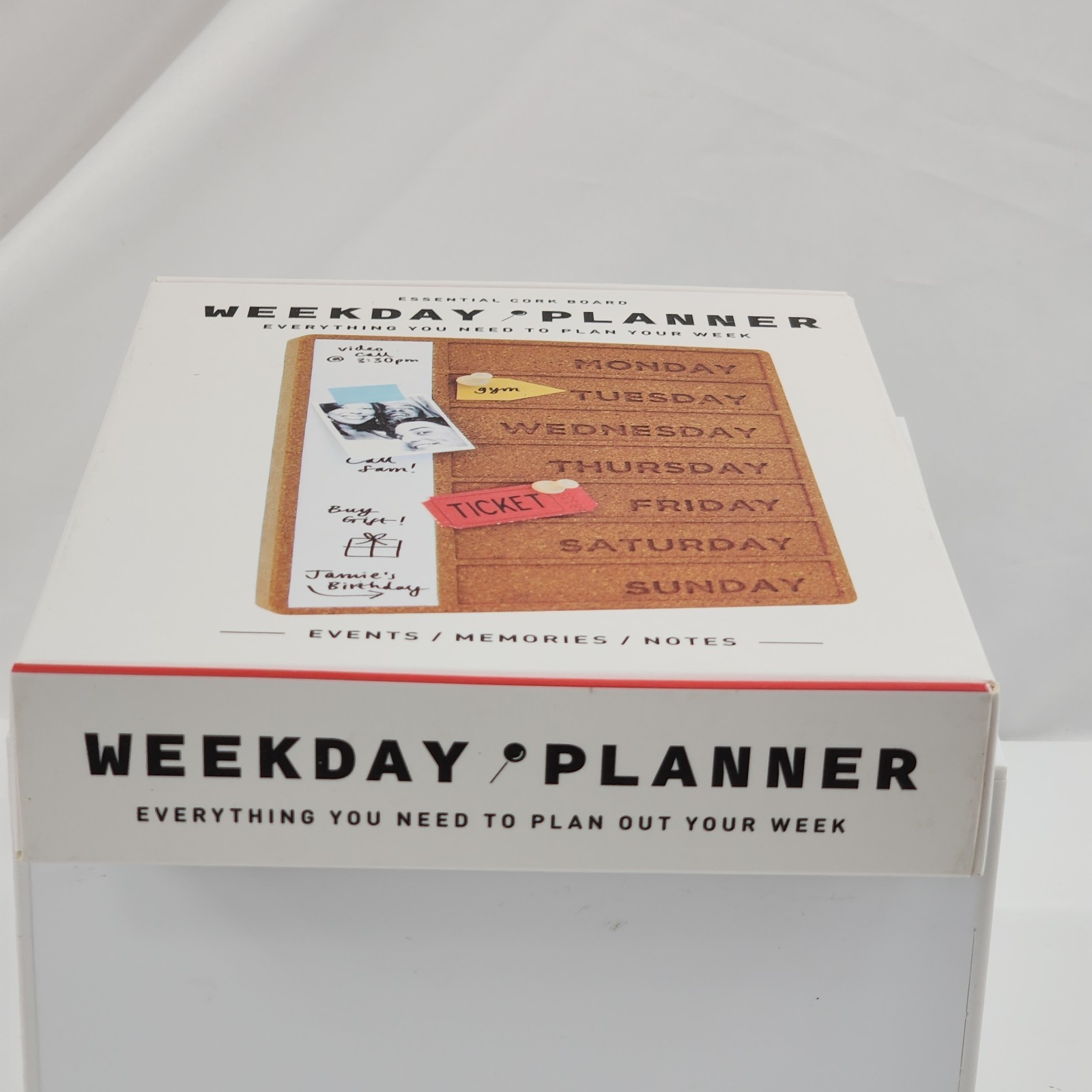NEW Cork & Whiteboard Weekly Planner White Board Organizer Office Accessory