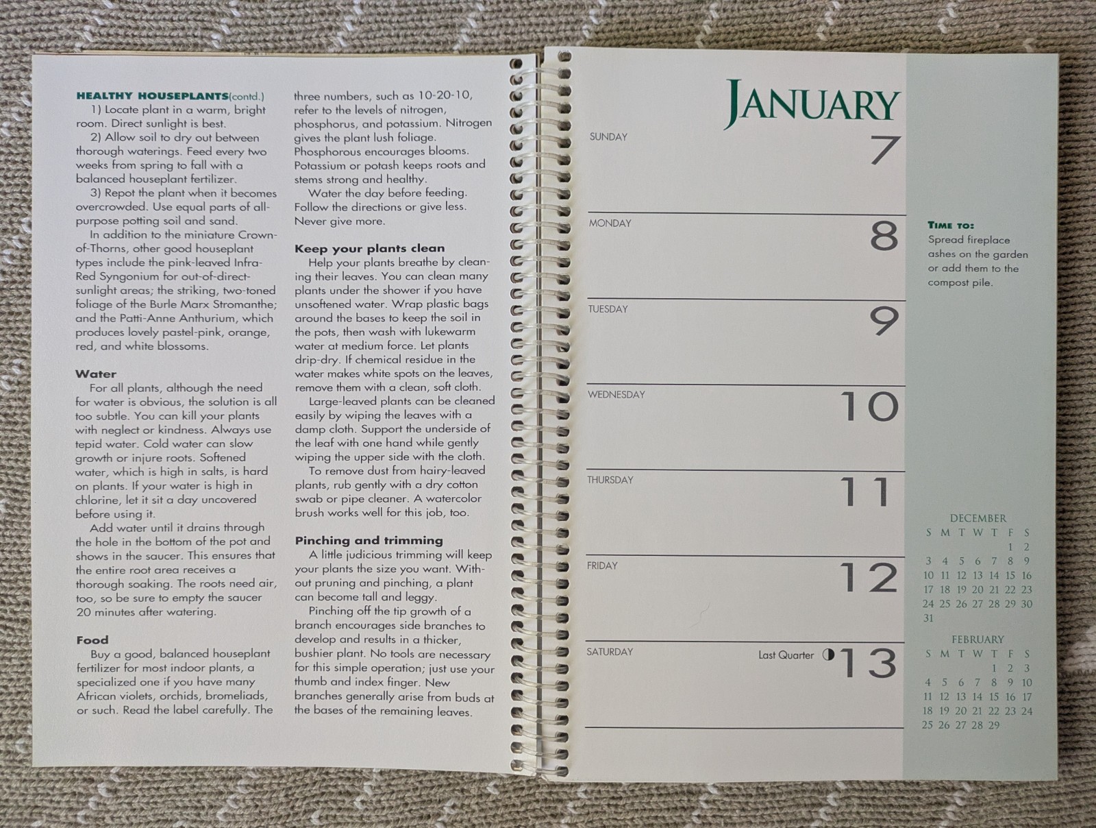 Hallmark Better Homes and Gardens A Gardener’s Weekly Guide & Journal 1996