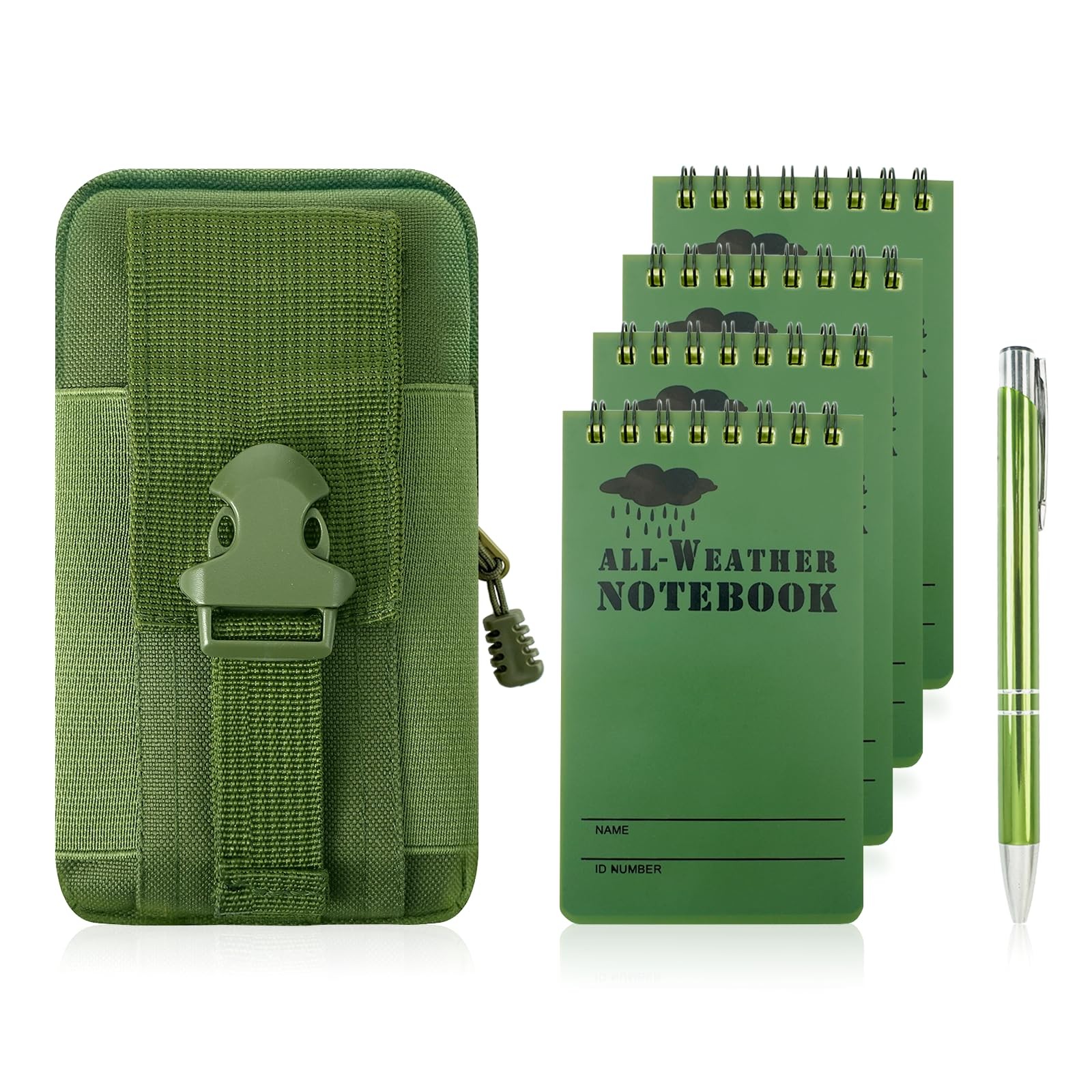6Pcs Write in the Rain Notebook, Waterproof Notebook, Pocket Notebook with Pe…