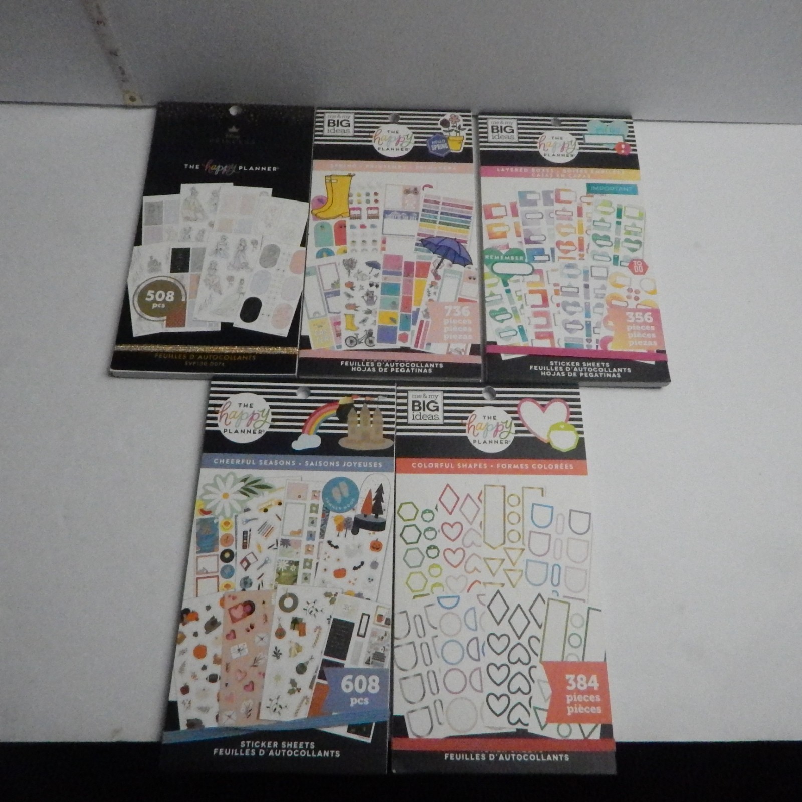 The Happy Planner 5 Sticker Books Sheets Lot of 5 Books