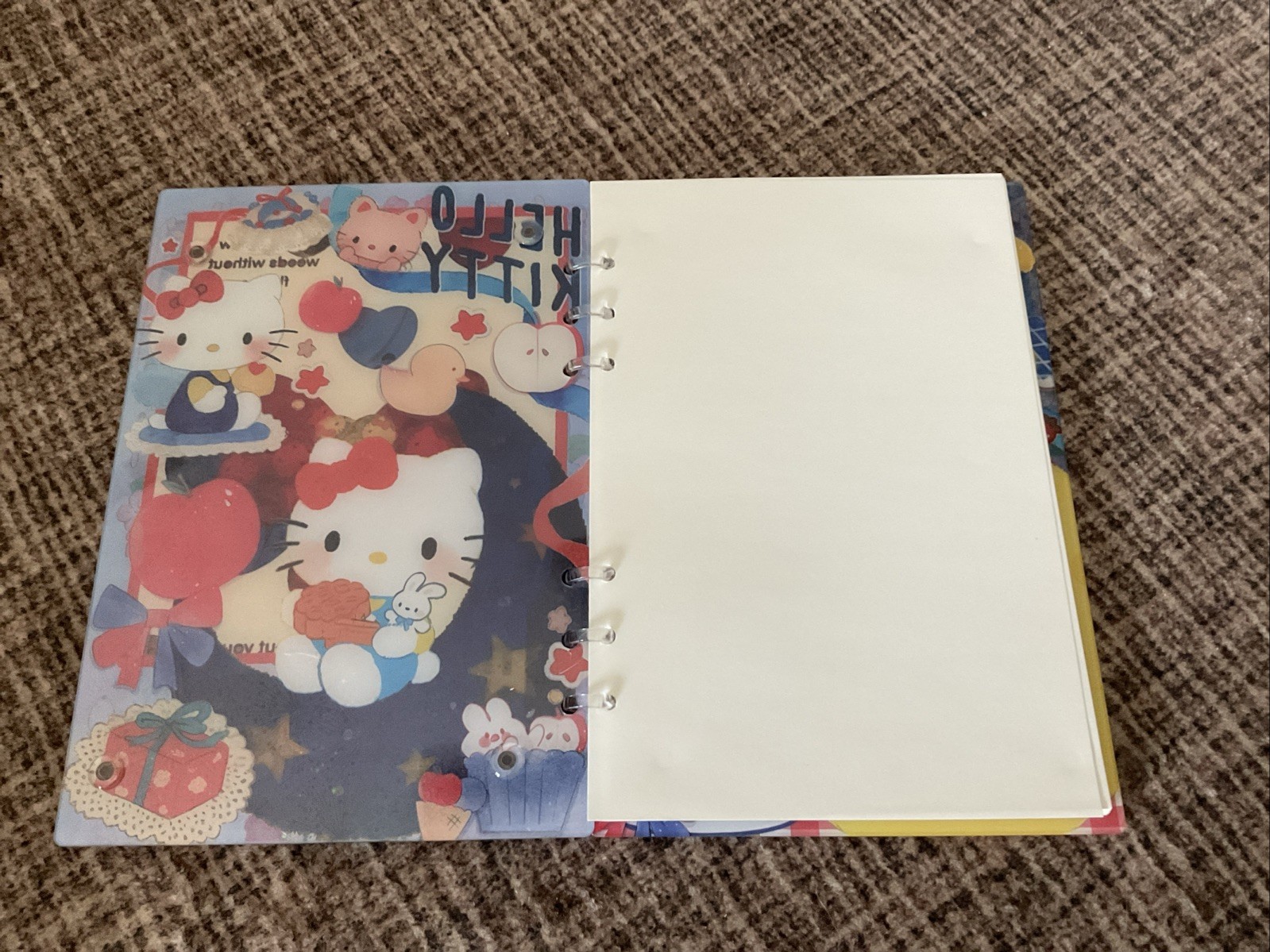A5 Hello Kitty Shaker Notebook For Plain Pages