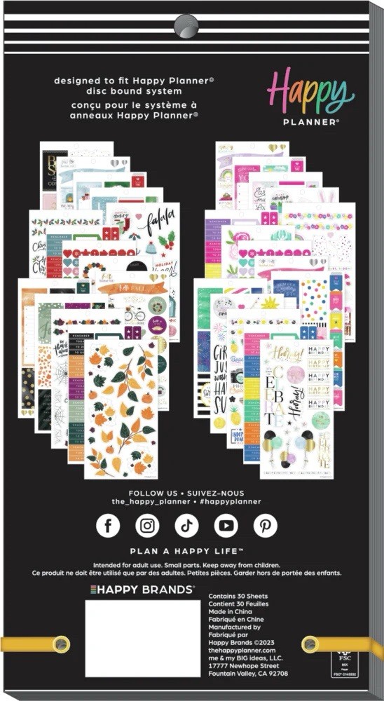 Happy Planner Value Pack Stickers ALL IN A SEASON
