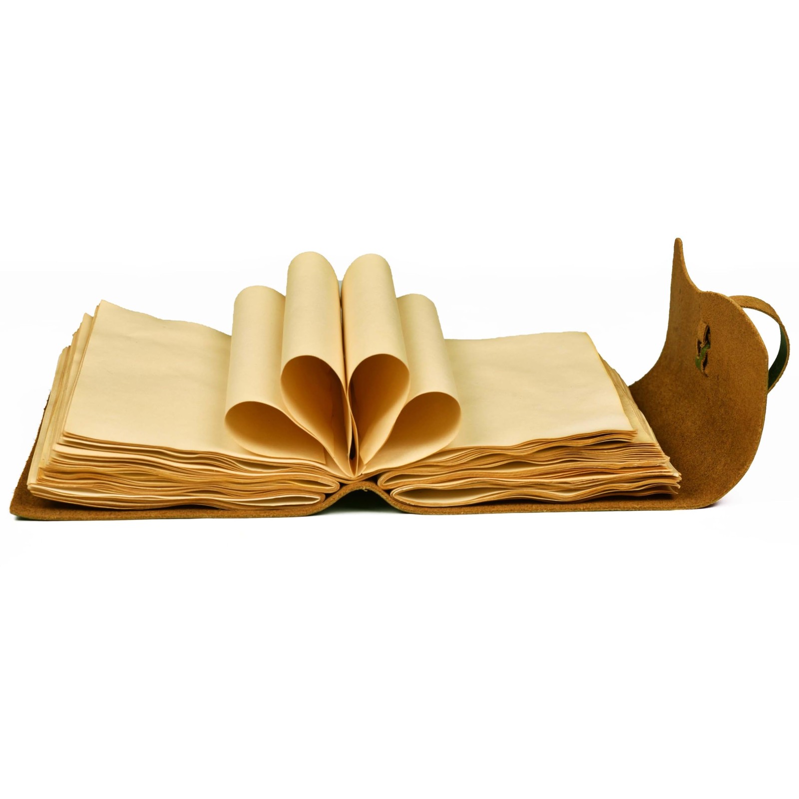 LEATHER VILLAGE Leather Bound Journal – 7 inches X 5 inches, Cappuccino Brown