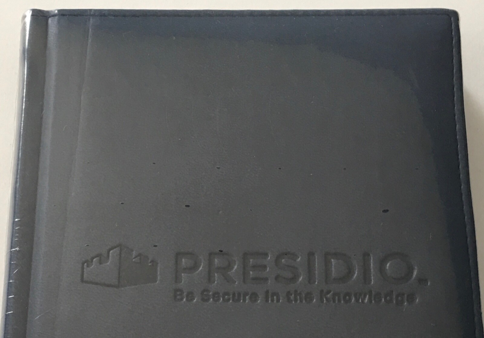 Presidio Journal Book – Be Secure In The Knowledge 7.25×5.5 (black) – New Sealed
