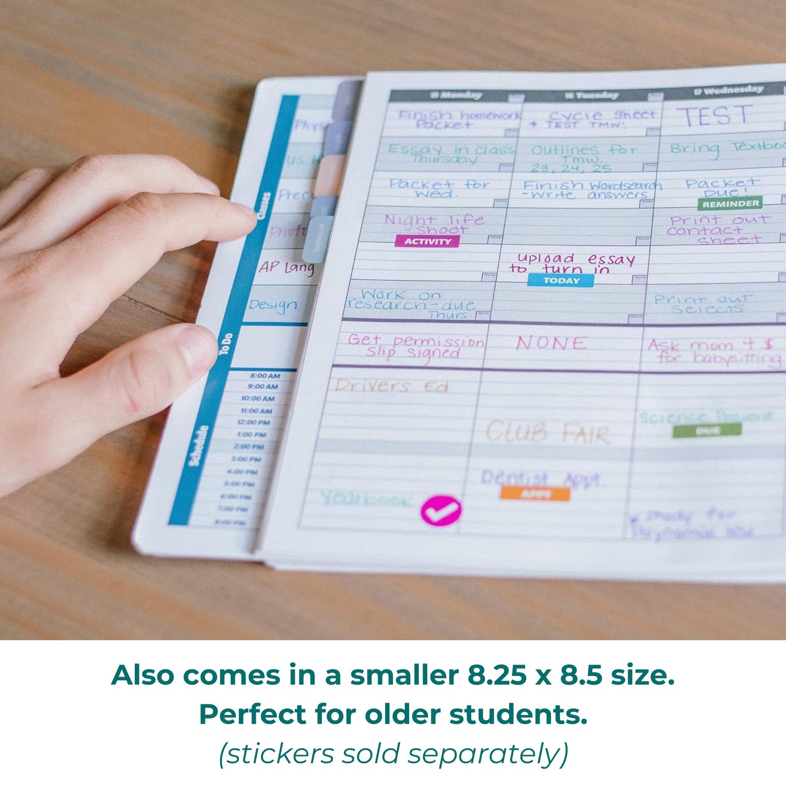 Academic Planner 2026-2027, Daily Weekly Monthly School Calendar, Student