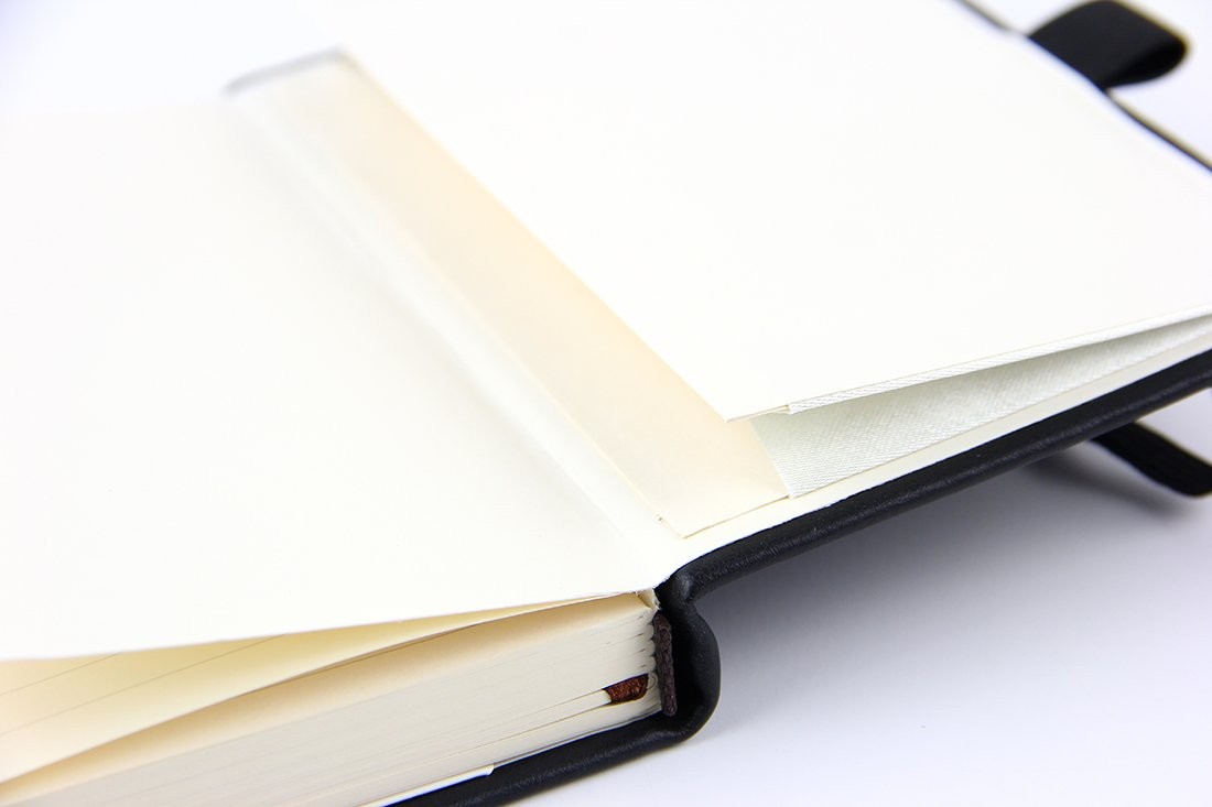 Pocket Notebook 3.5″ x 5.5″ – 144 Pages, Small Hardcover Journal with Pen Holder