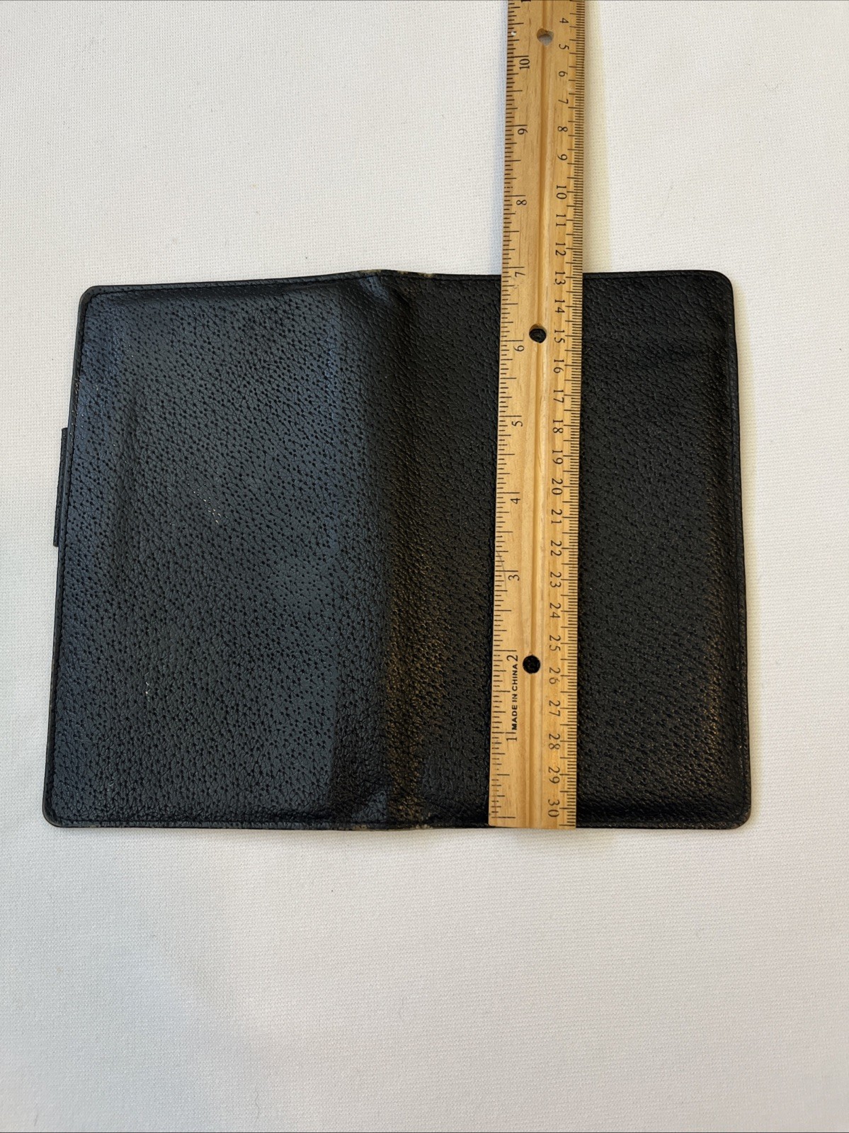 Vtg Pocket Day-Timer Organizer Black Senior Size 7” x 4.6” Pigskin Made In 🇨🇦