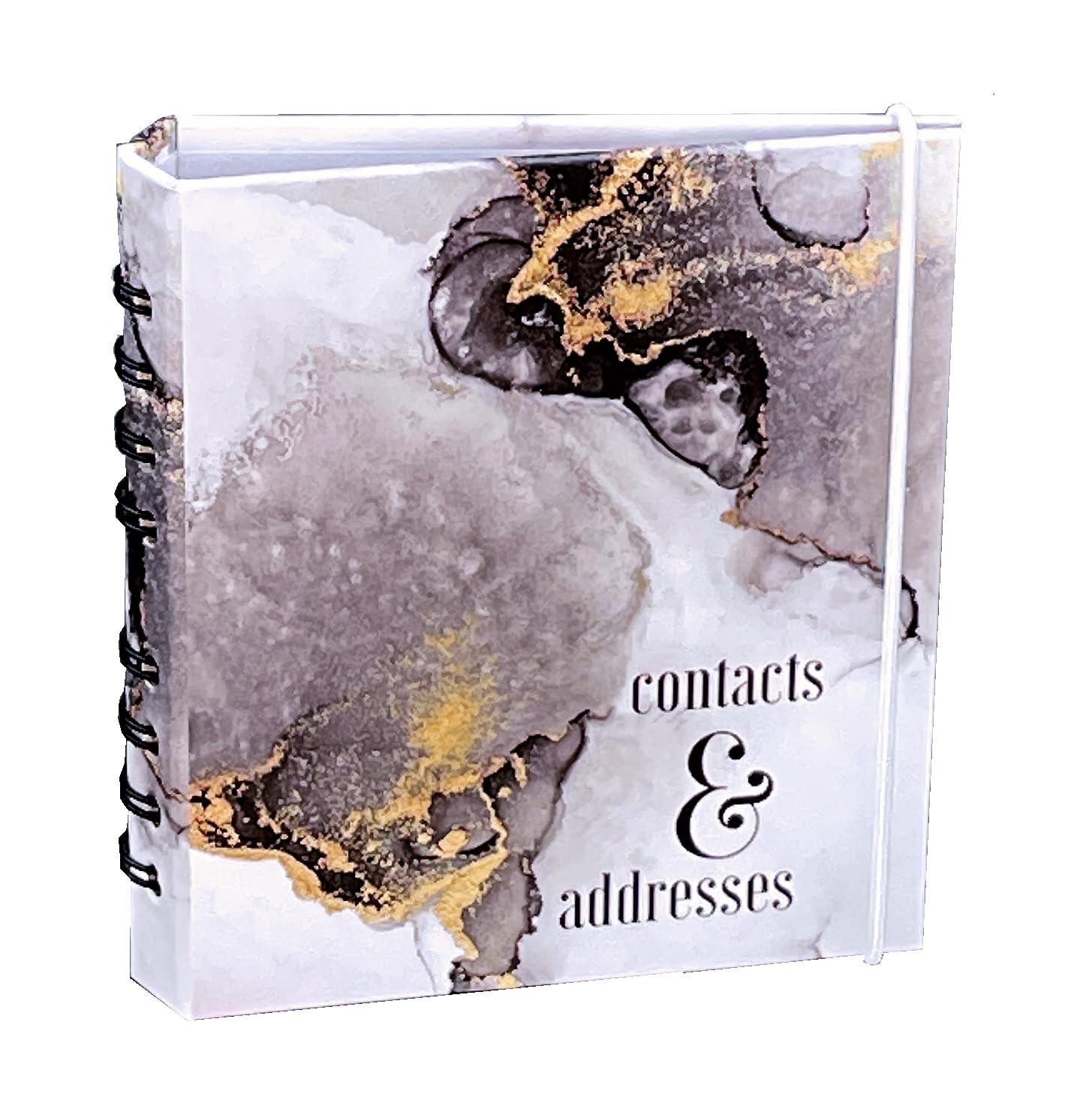 Address Book with Tab Dividers from – Black Agate design Address Book for Tra…