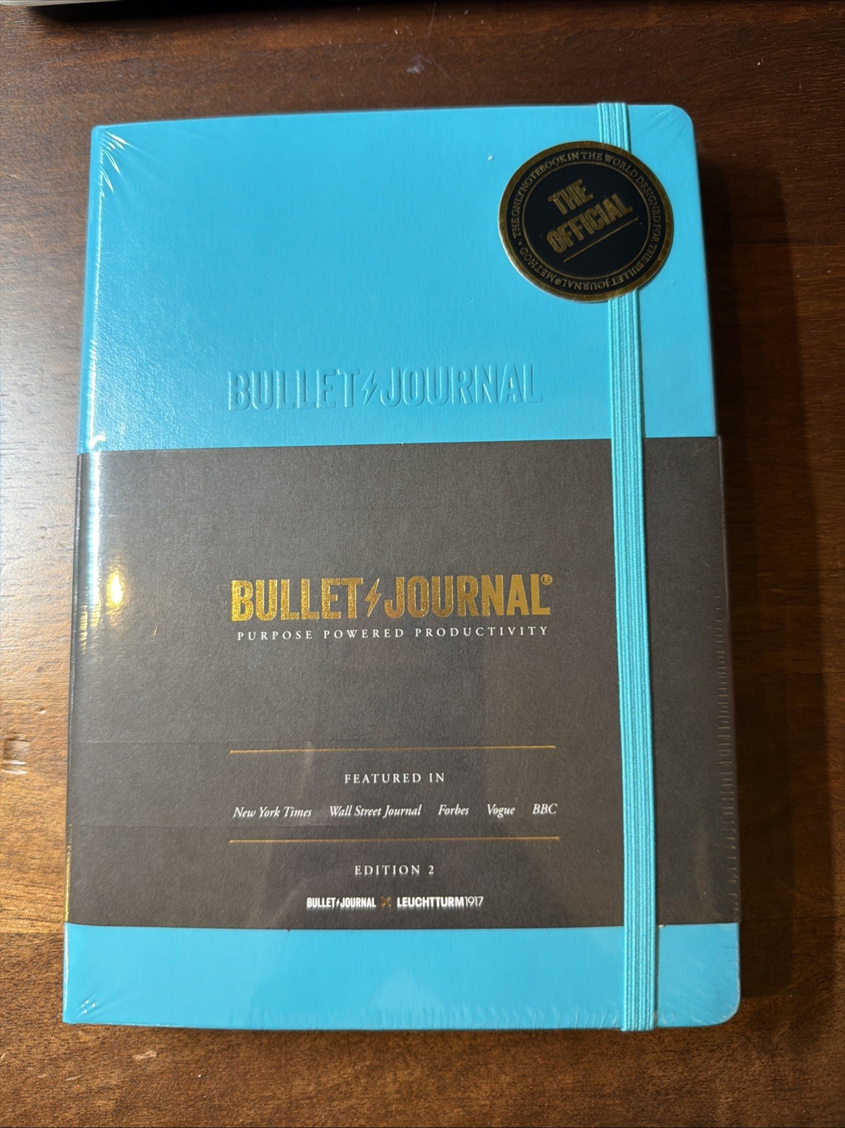 A5 Blue Bullet Journal Notebook Edition 2 with Pocket Guide and Stickers