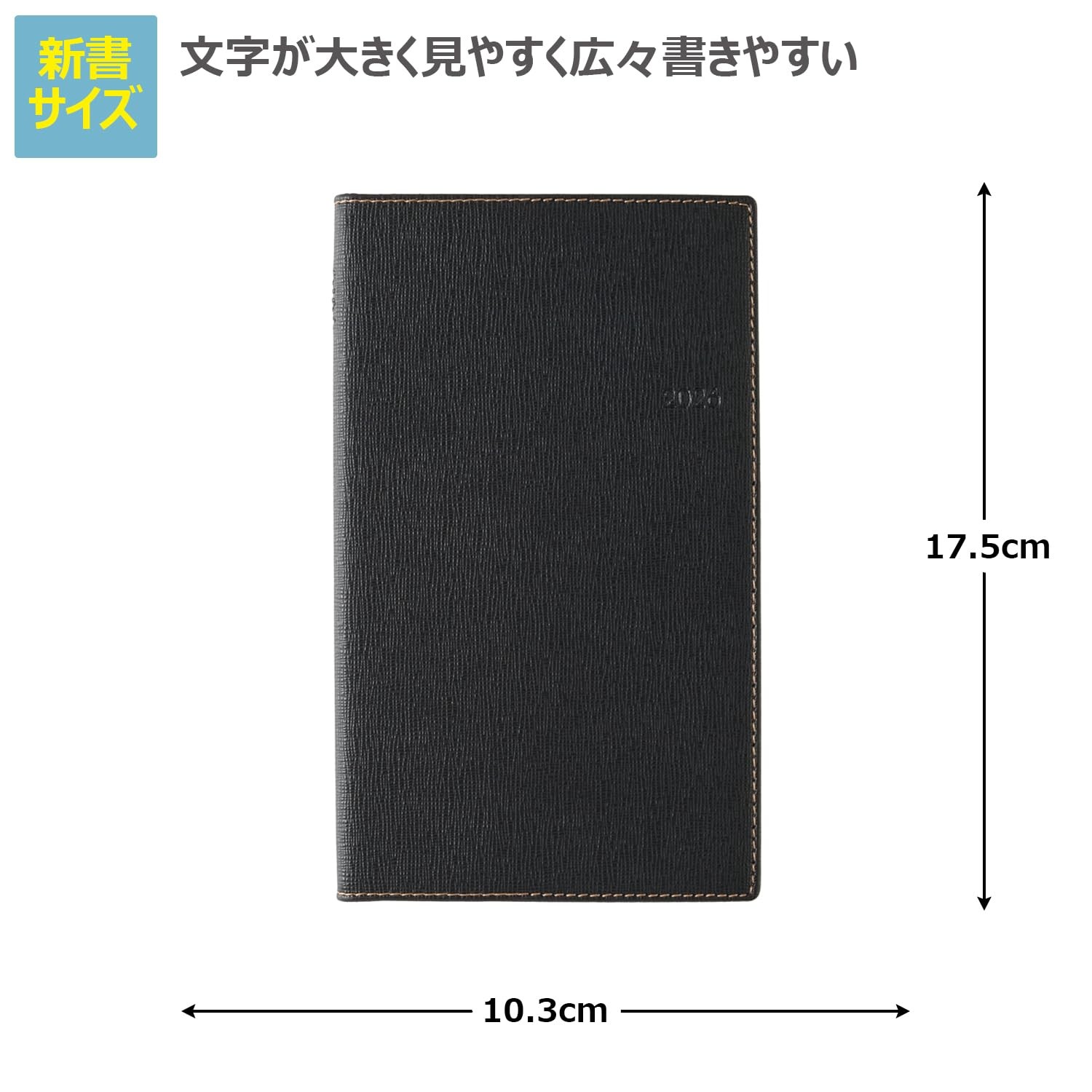 NOLTY Planner 2026 Weekly Calendar, Size 3, Black, 1811