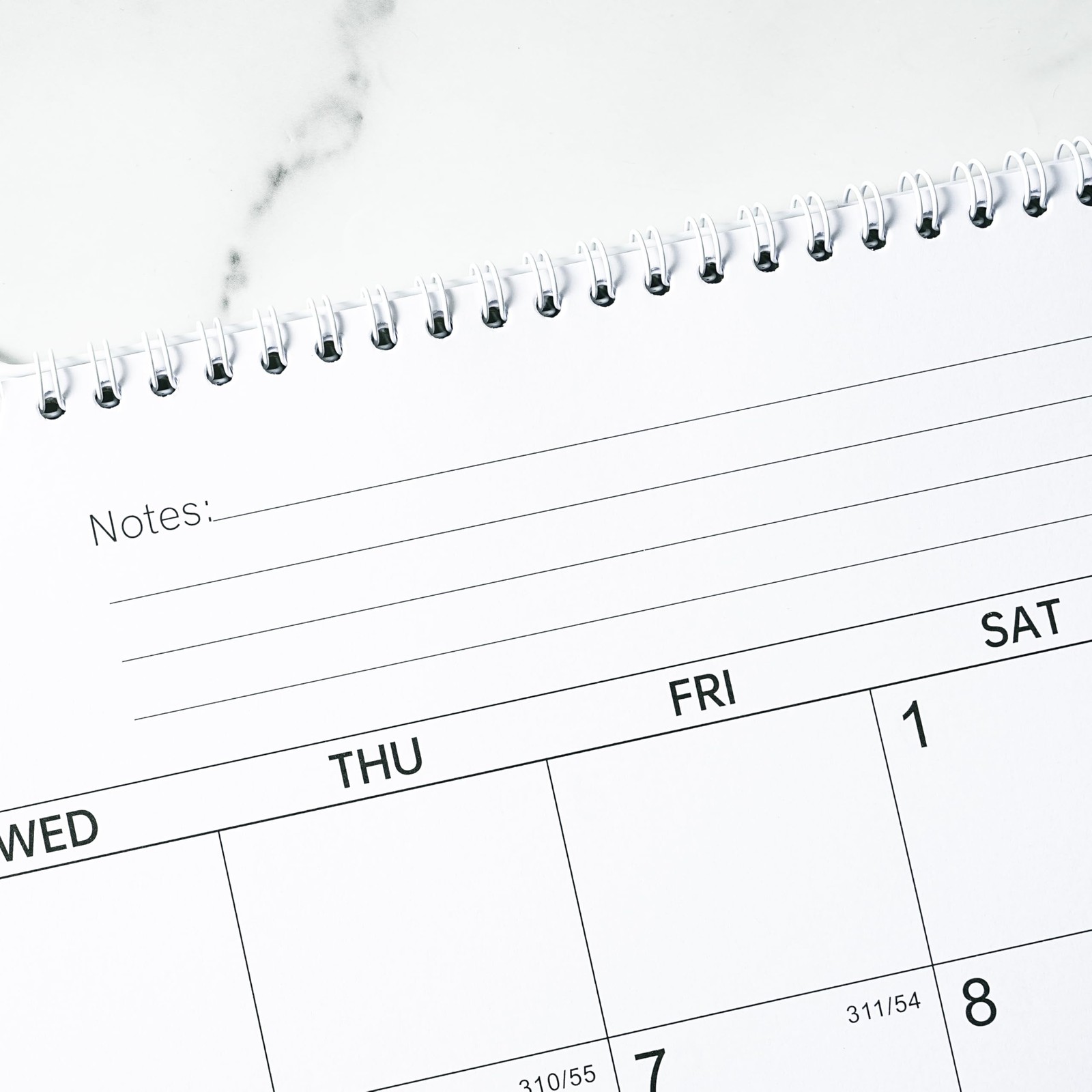 Calendar 2026-2027 – 18 Months Wall 14.8” x 11.5”（26-27 white ）, White