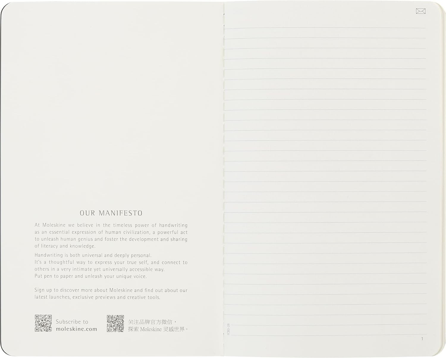 Moleskine Smart Cahier Journal Pack of 2 Black Notebook for Digital Notes 5×8.25
