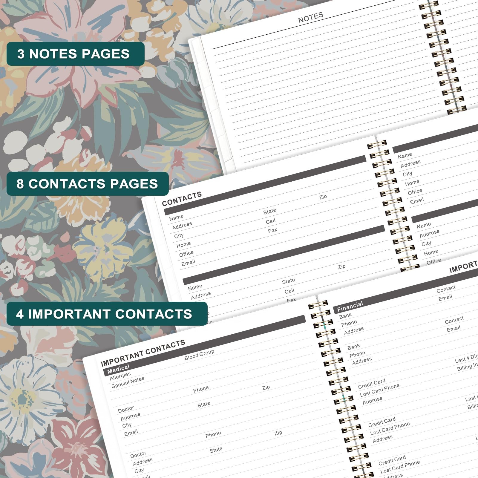 Monthly Planner 2026-2028 – 3 Year Planner/Calendar 2026-2028, JAN 2026 – DEC