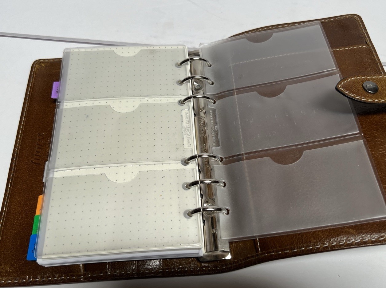 Filofax MALDEN 6 Ring Personal Organizer Planner Diary Antiqued Leather7.5X5.5”