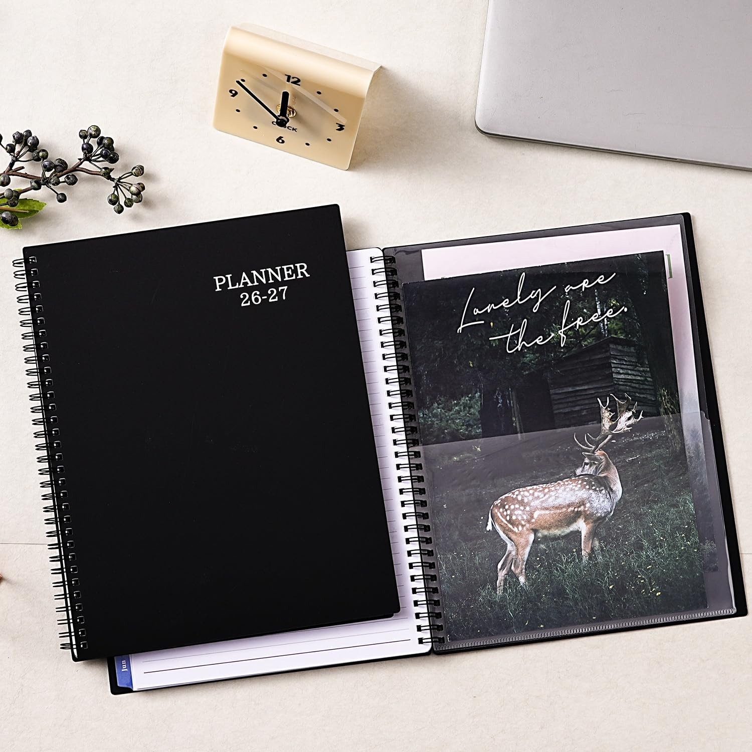 Planner 2026-2027 – Jul 2026 – Jun 2027, 9″ x 11″ Academic Black –