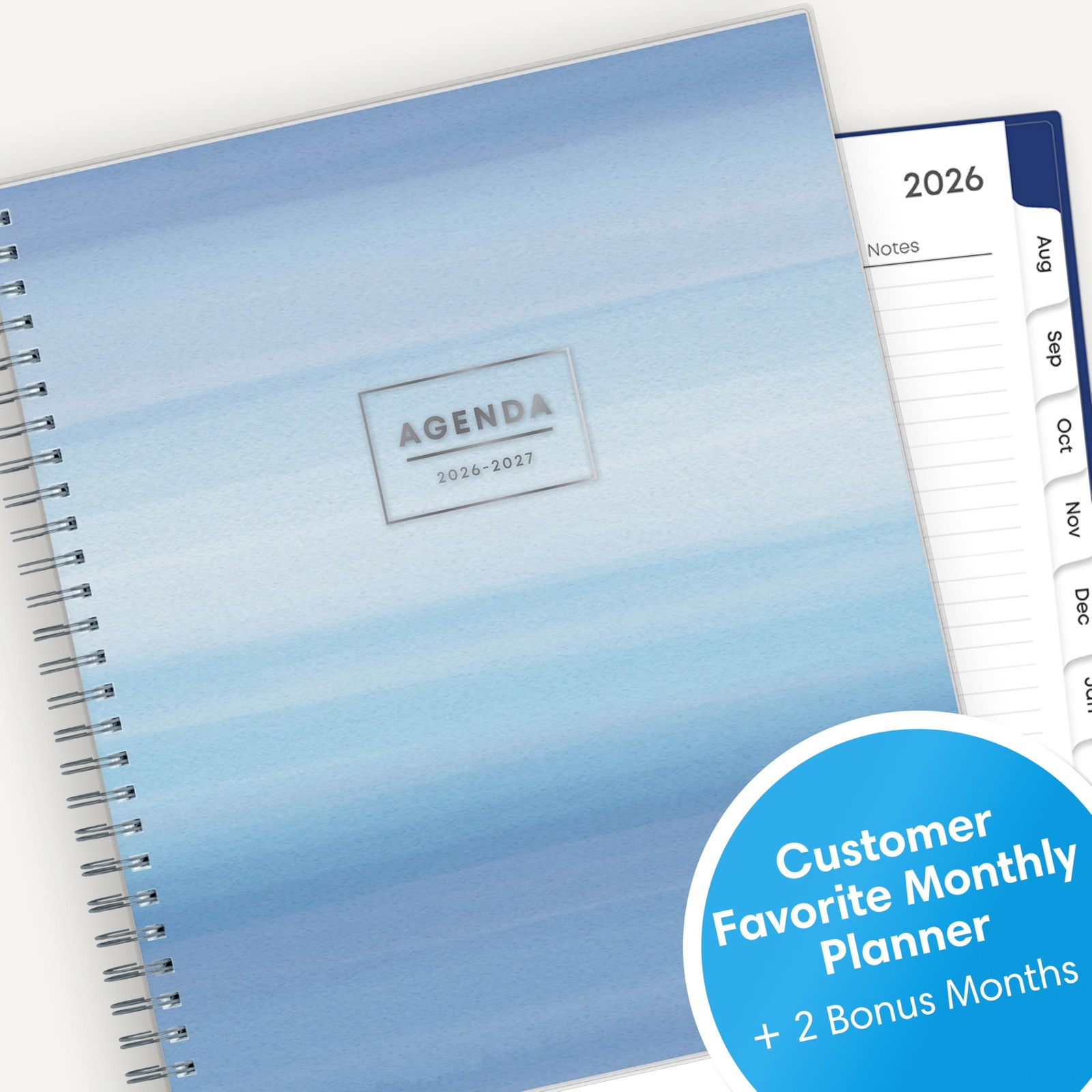 Blue Sky 2026-2027 Monthly Academic Year Planner Calendar, July 2026 – June 2…