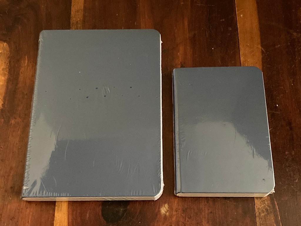 2 New Blue Miquelrius Notebook Journals Spain 8.2″X6″ 6″X4″ Lined 200 Sheets