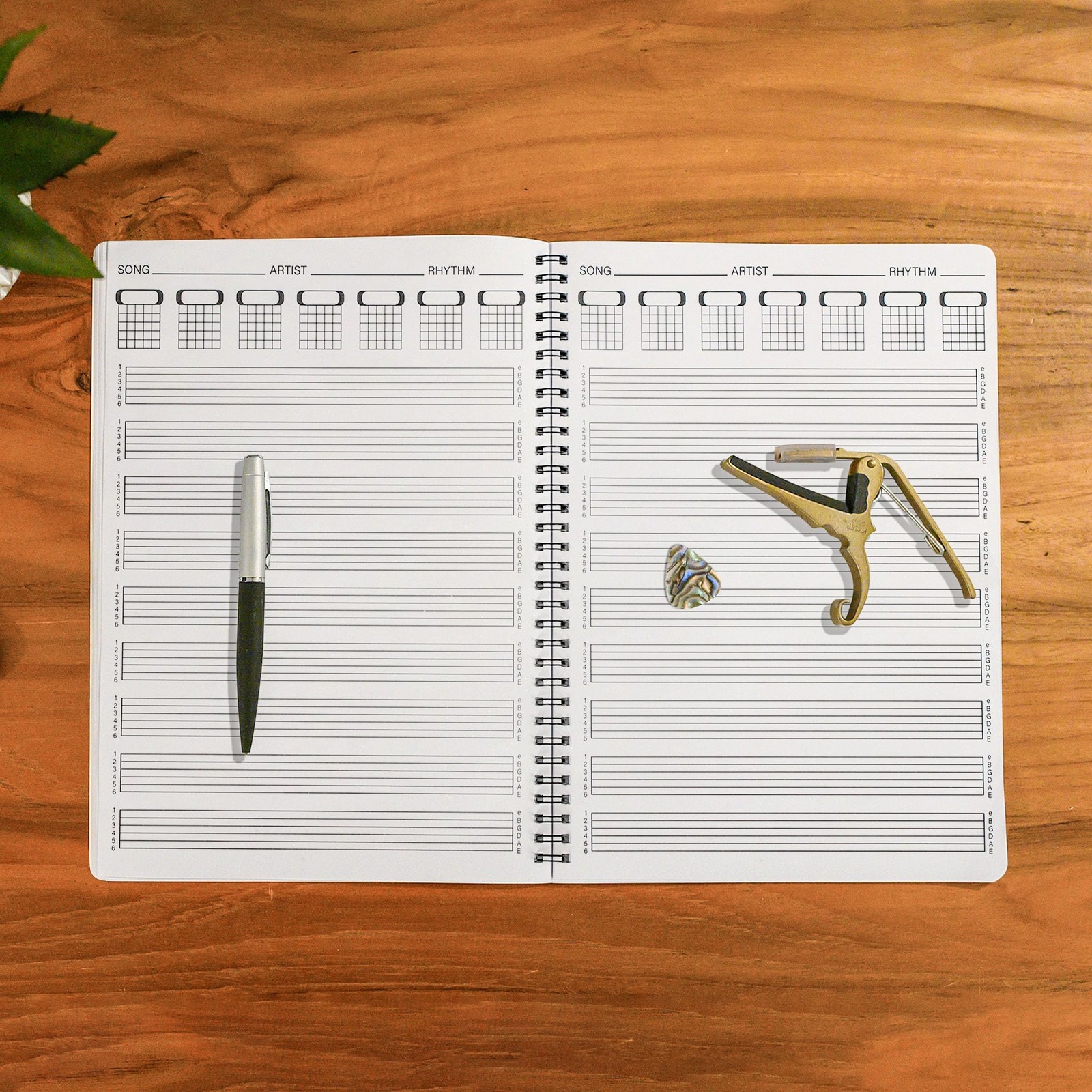 INKNOTE Guitar Tablature Notebook Blank Music Tabs Journal for multicolour