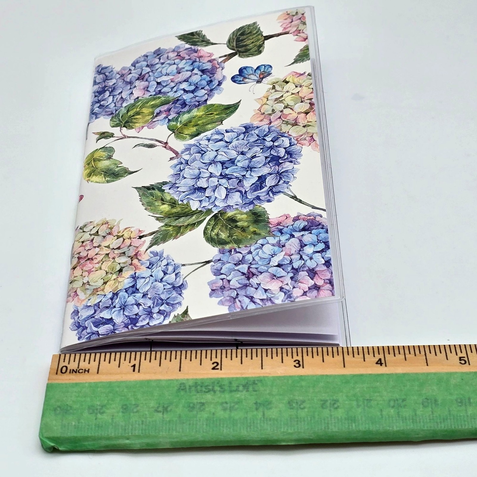 Floral Hydrangea Pocket Planer 2026-2027 Calendar Vinyl Cover 6.5″ by 3 5/8″