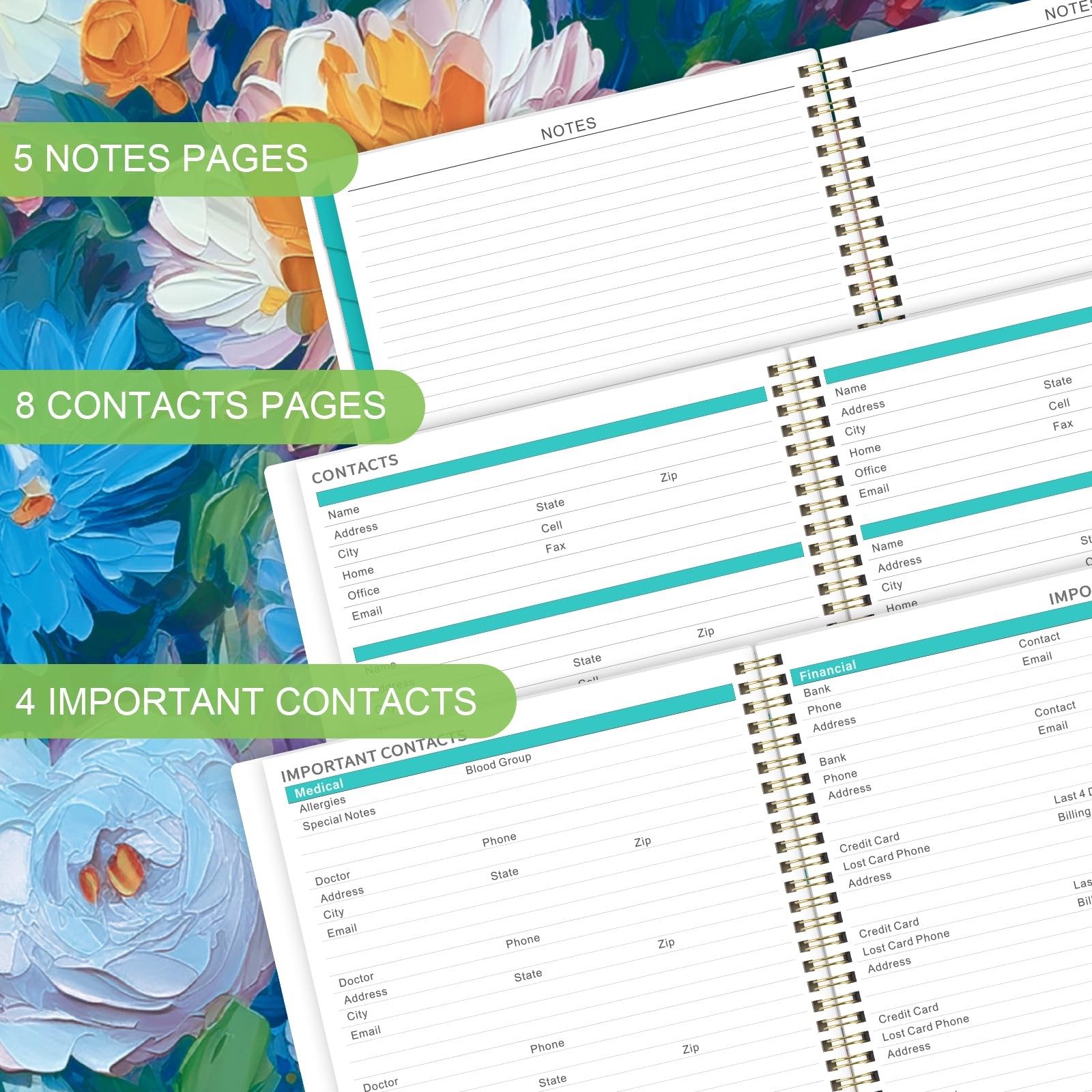 2026 Monthly Planner Twin-Wire Binding Calendar Planner, 11×9 Inch