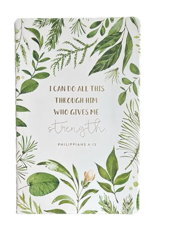 Eccolo “I can do all this through Him who gives …. ” Christian Notebook