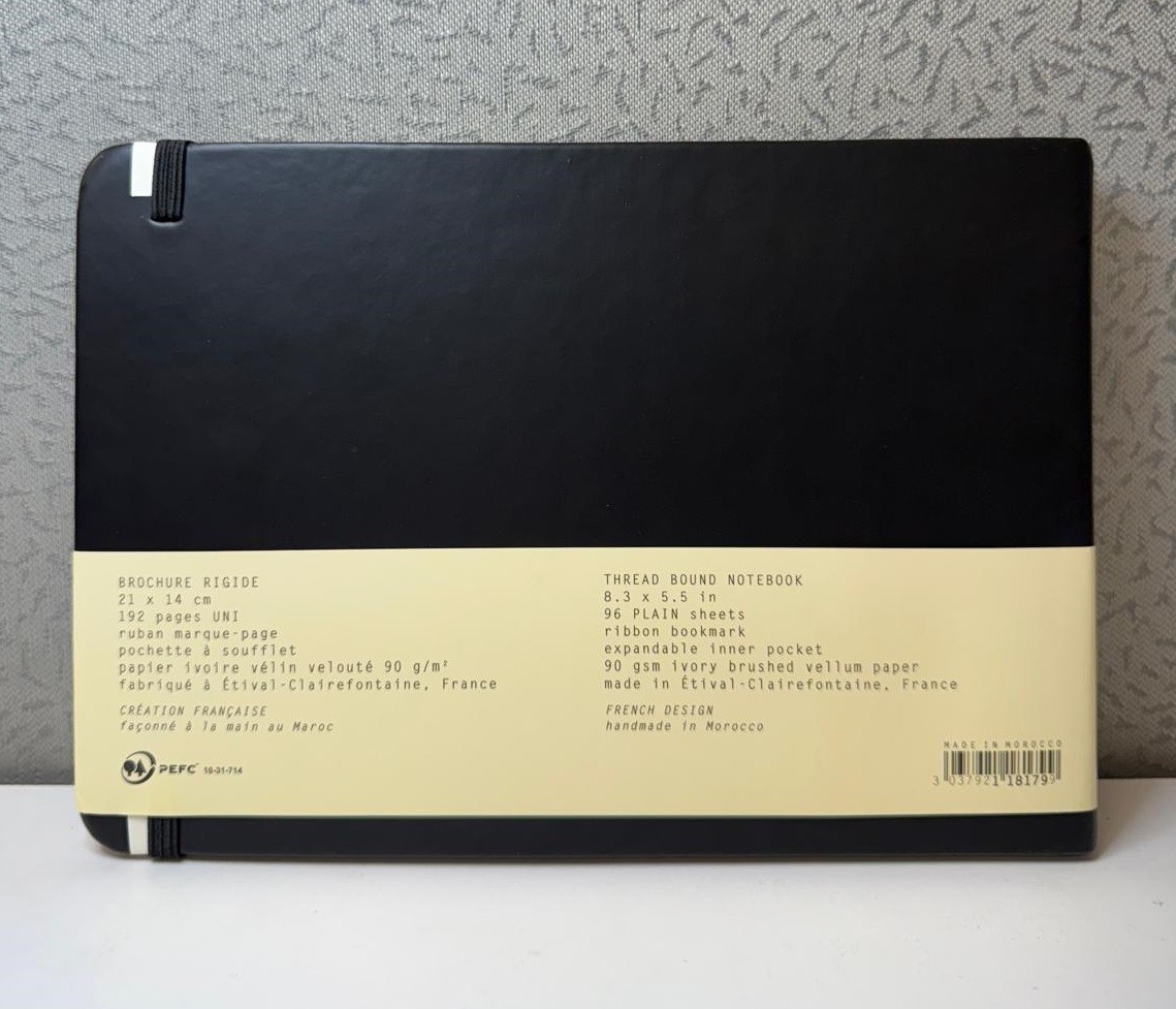 Rhodia Rigid Webnotebook, 96 Plain Sheets, Black