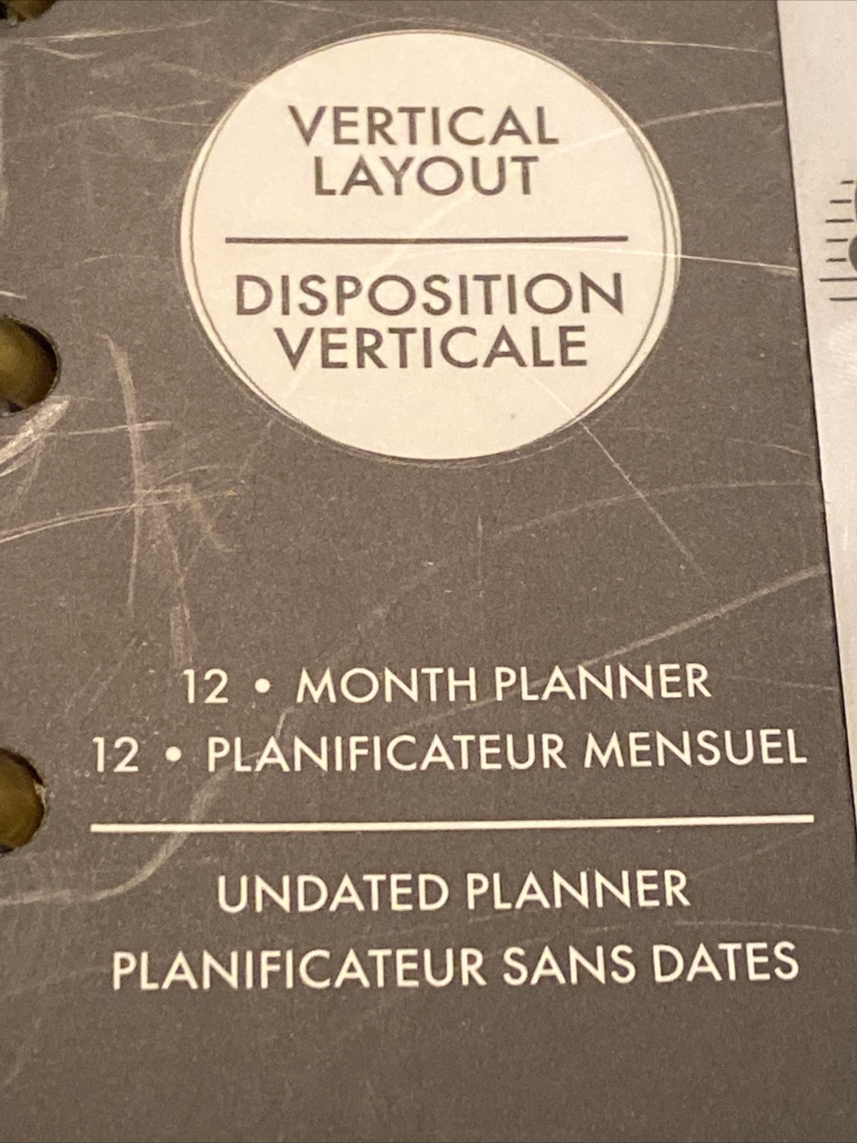 Disney Happy Undated Planner 12 Months Modern Vertical Accessories Envelopes NEW