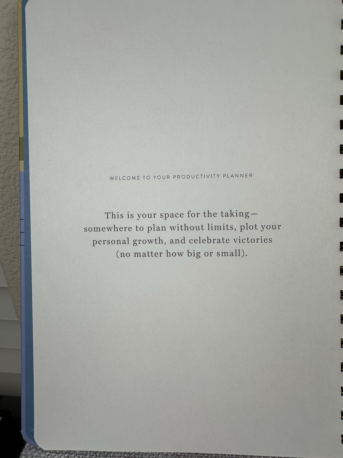 Papier Productivity Planner Spiral Bound Undated Hardcover 7″ x 10″ 12 Weeks