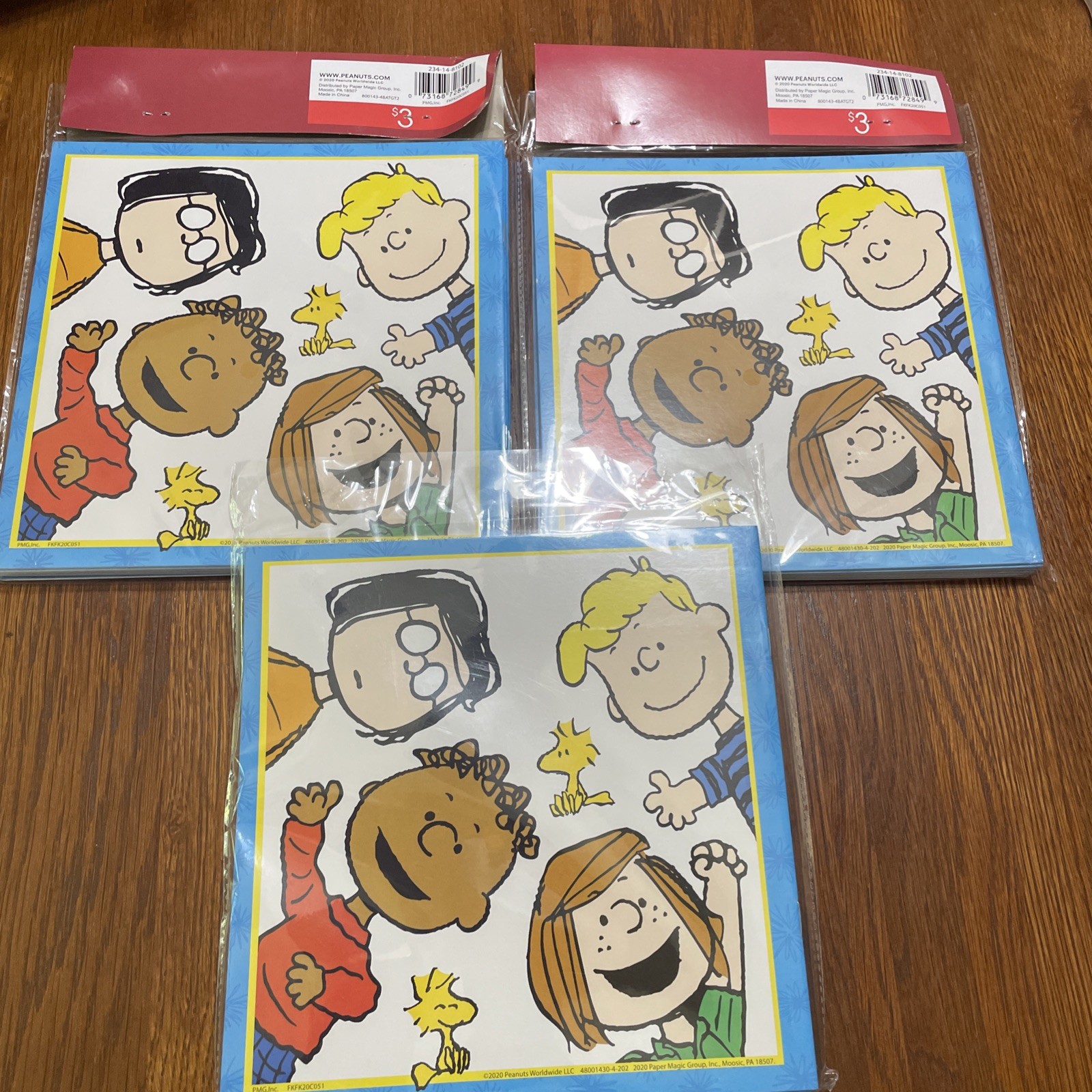 6 Pack Lot Of 8 Blank Books – Peanuts & Black – 8 Sheets/book – New!