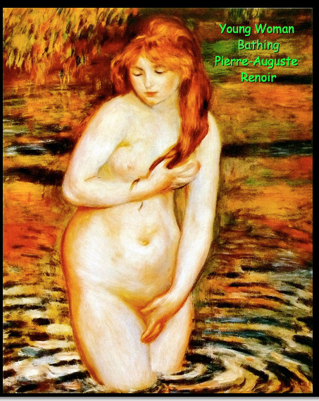 Young Woman Bathing Pierre-Auguste Renoir: 8×10 Journal/Notebook 200 Ruled Pages