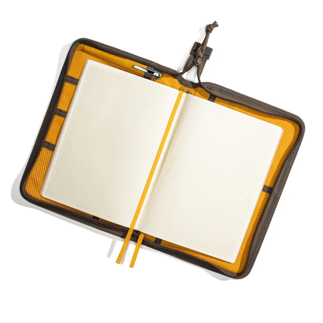 Lochby Field Folio Brown, | A5 | Water Resistant Zippered Travel Journal