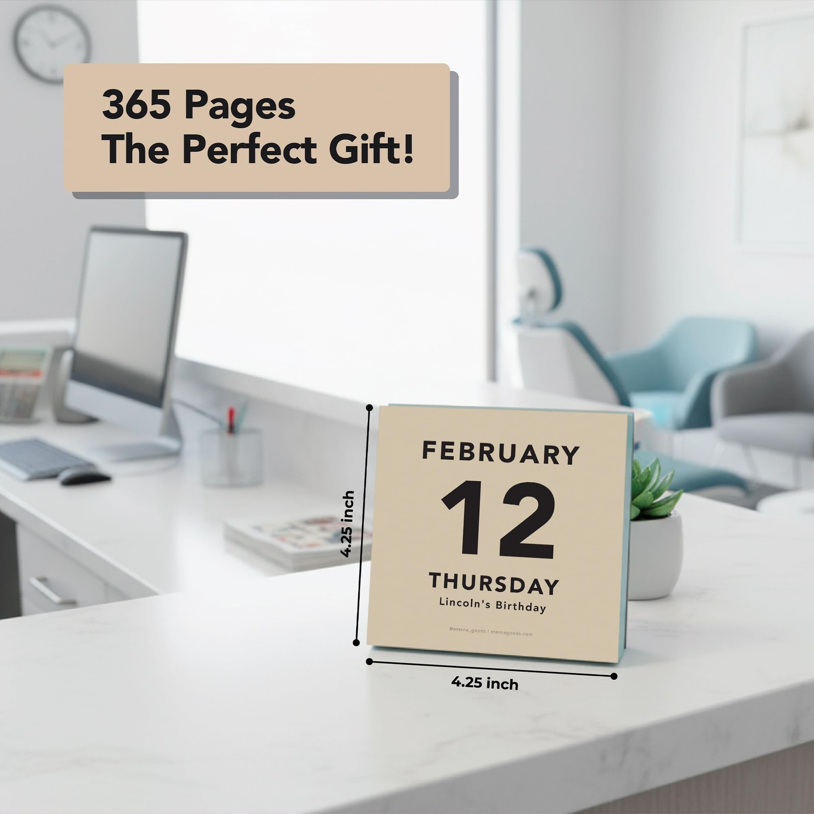 2026 Large Text Daily Calendar | Today Is Box with Big 2026