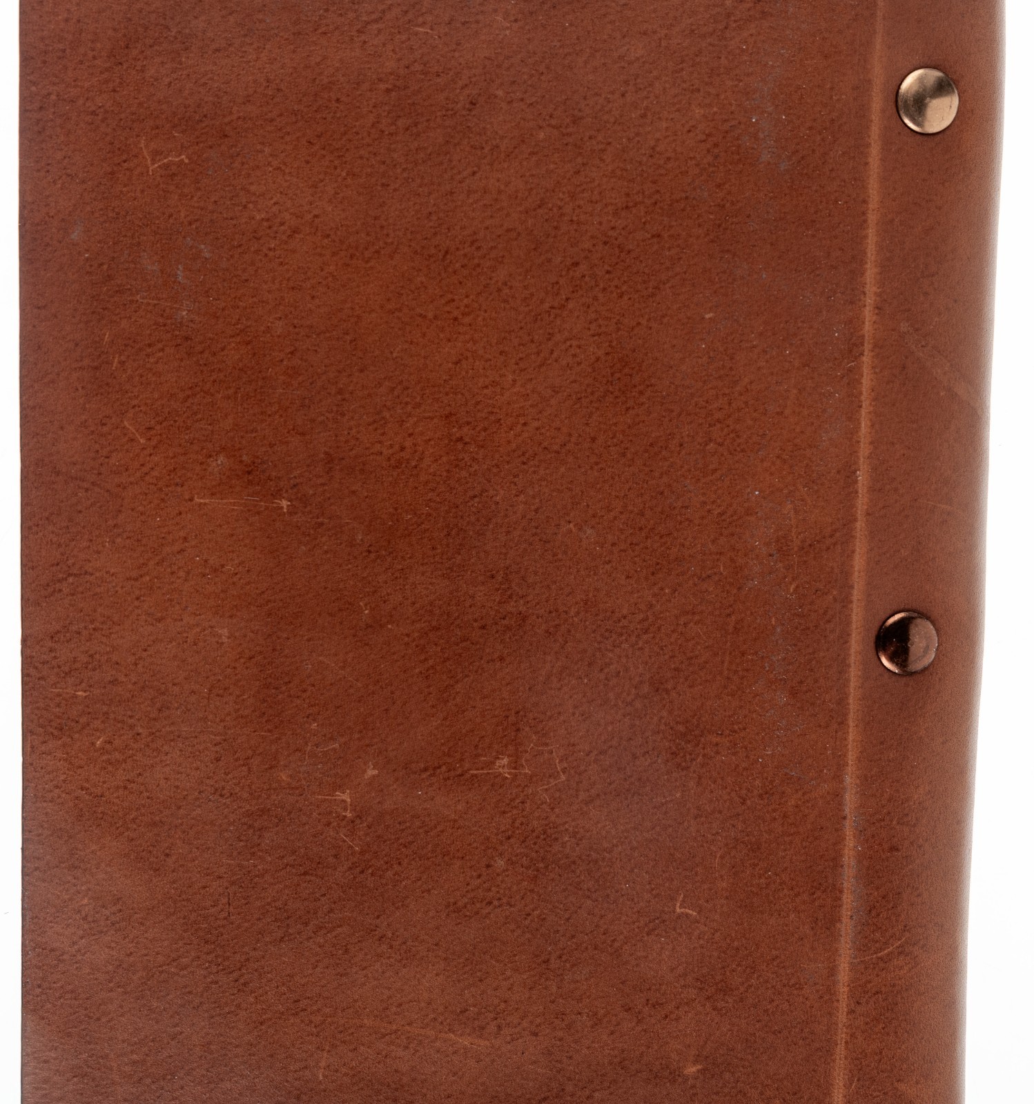 Borlino Italy Customized/Branded Journal for Justice HQ Leather 8.5x6in USED