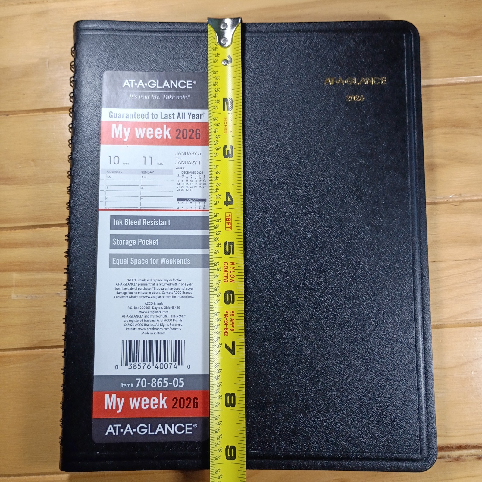 AT-A-GLANCE My Week 2026 Item #70-865-05 New.