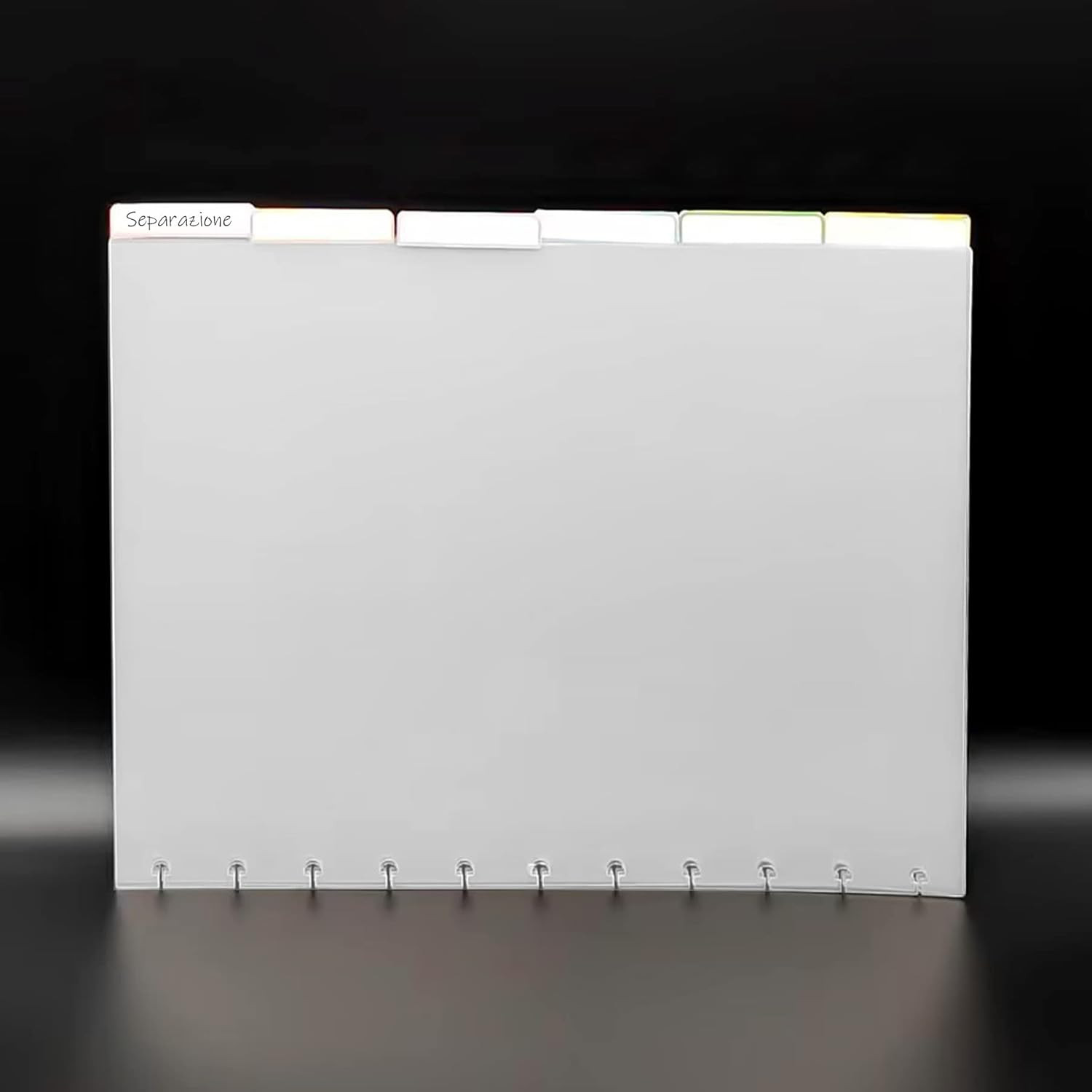 Letter Poly Tab Dividers for Discbound Notebooks, Disc Bound Planner Supplies Di