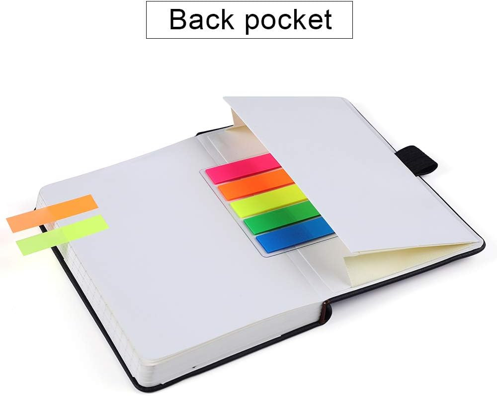 Black Hardcover Mini Notebook Two Pack 3X5.5 Pocket Journal With 144 Pages