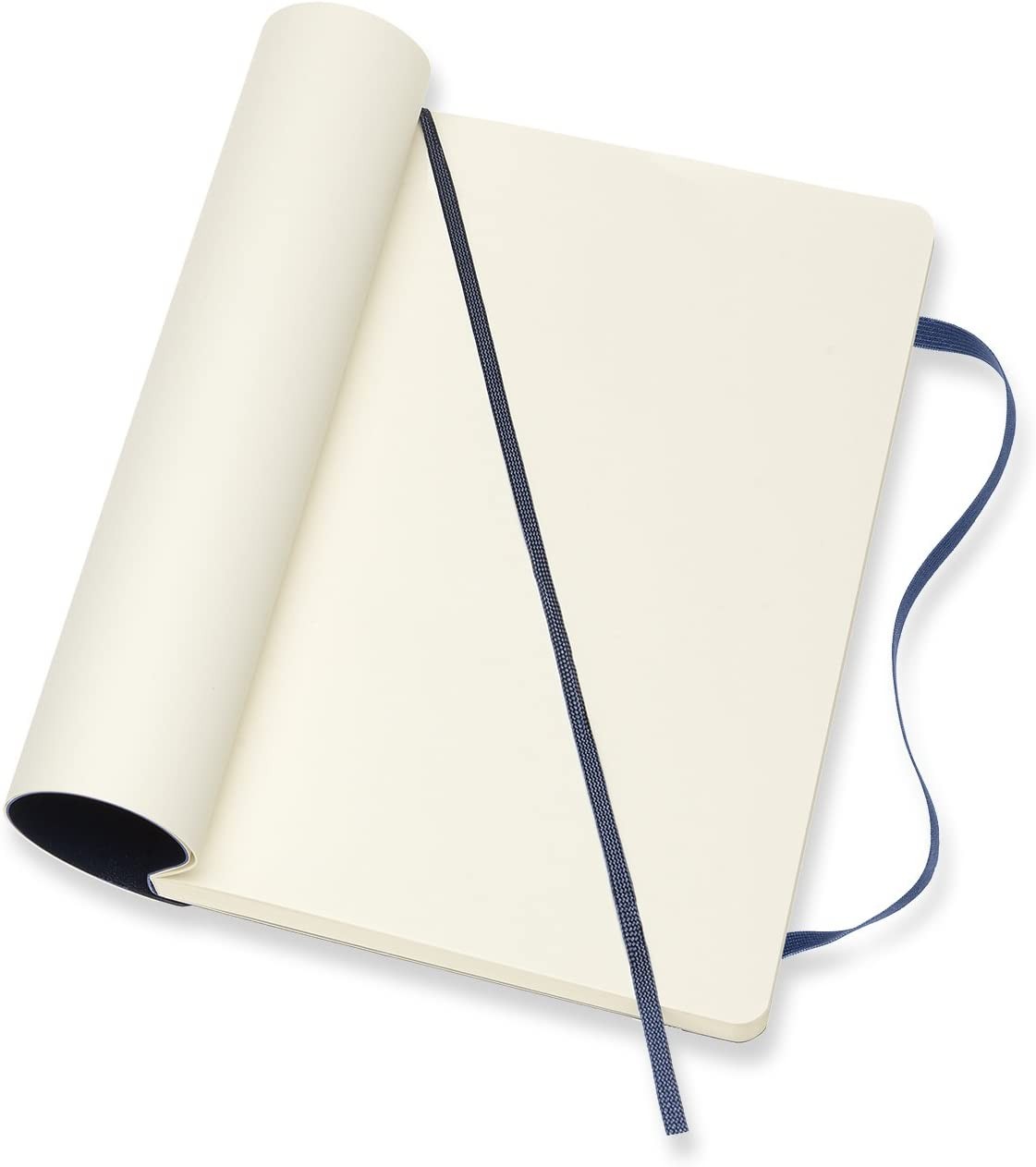 Moleskine Classic Notebook Soft Cover Large (5 x8.25″) Plain/Blank Sapphire Blue