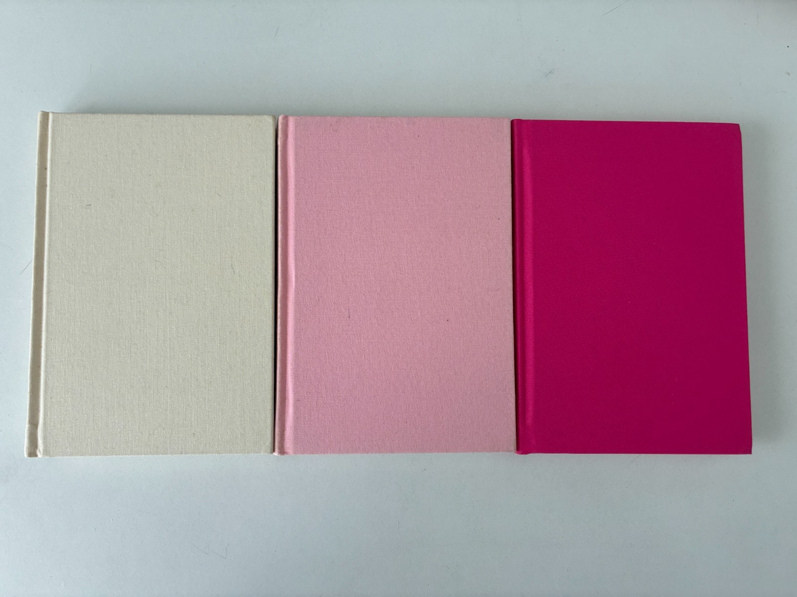 Hard cover Notebooks Plain Journals Sketchbooks Collection Set Of 3
