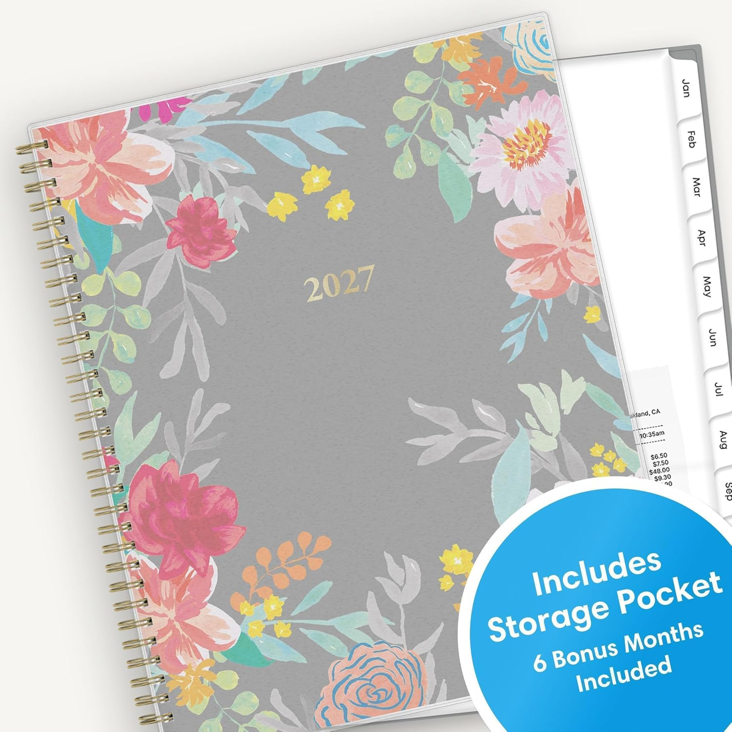 2027 Weekly and Monthly Planner Calendar, January 2027 – December