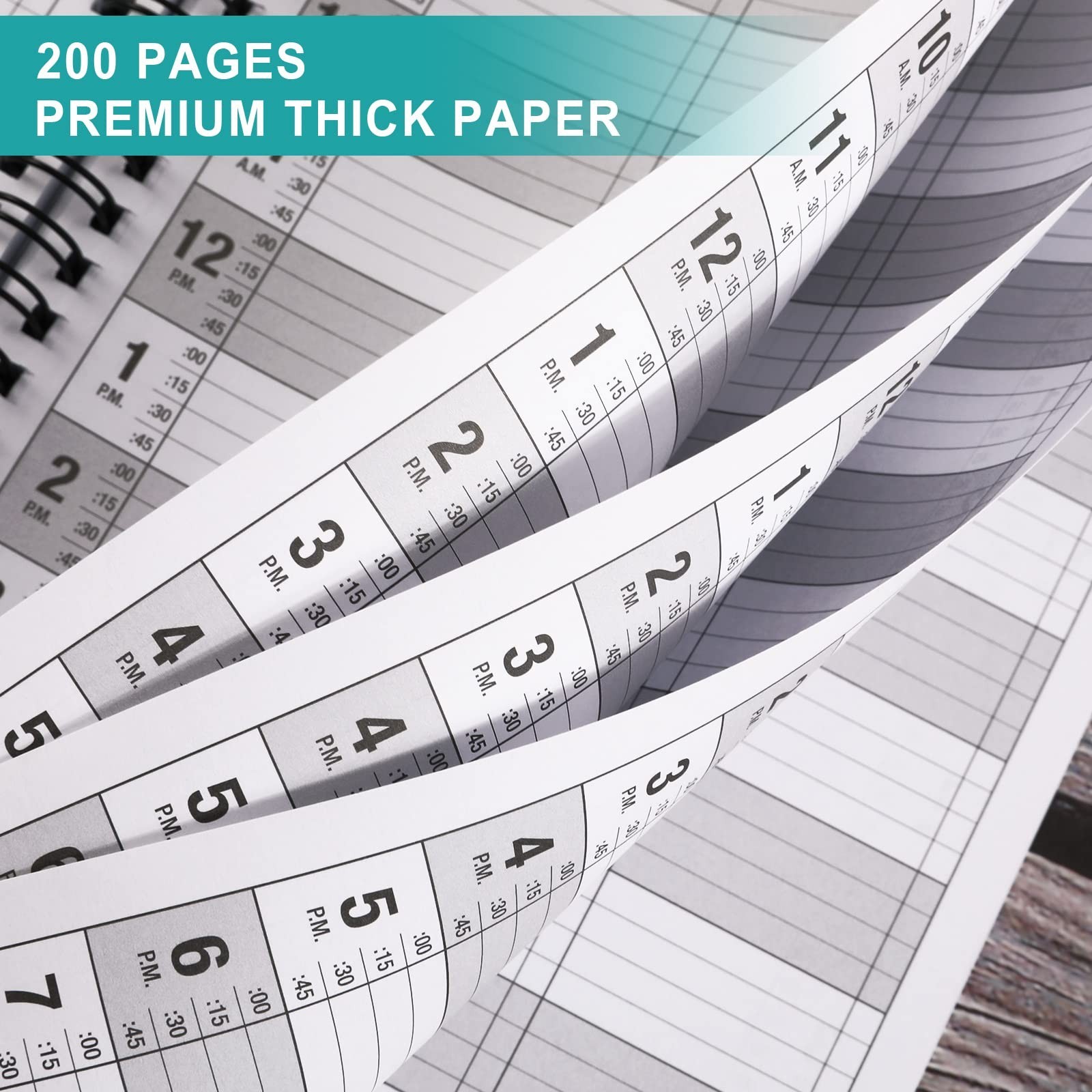 Salon Appointment Book Twin Wire Binding Schedule Book Planner for Hair Stylist