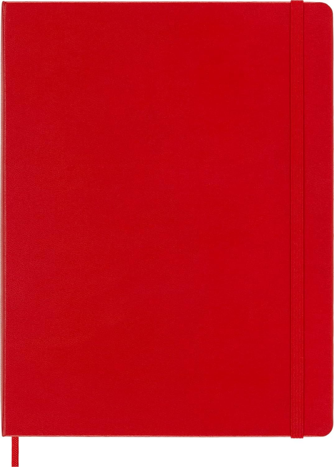 XL Scarlet Red Moleskine Classic Notebook Durable Elastic Closure Journal