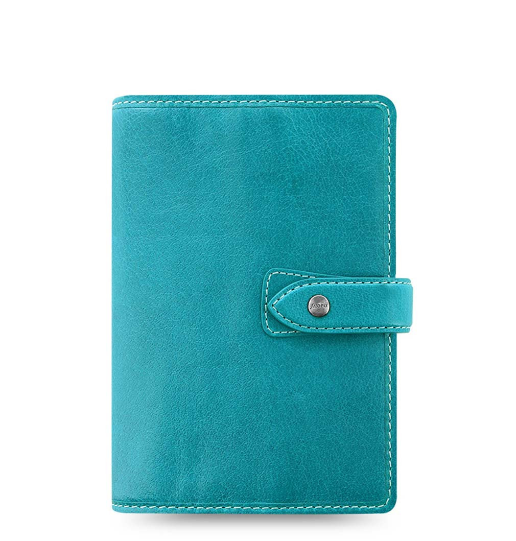 Filofax A6 Personal Size Malden Organiser Planner Diary Plan Blue Leather-026026