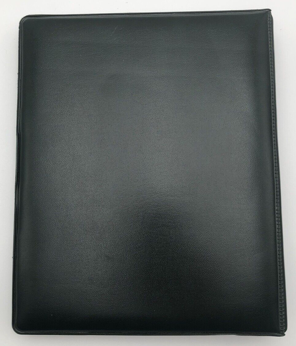 Franklin Type Classic Open Binder 3-Ring Green Faux Leather Made in the USA