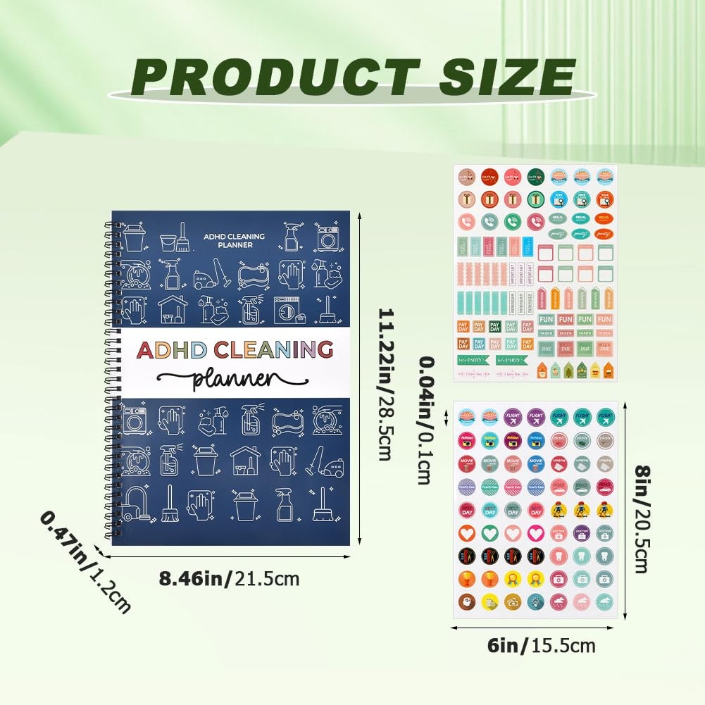 Adhd Cleaning Planner, Adhd Cleaning And Organizing Planner For Adults And