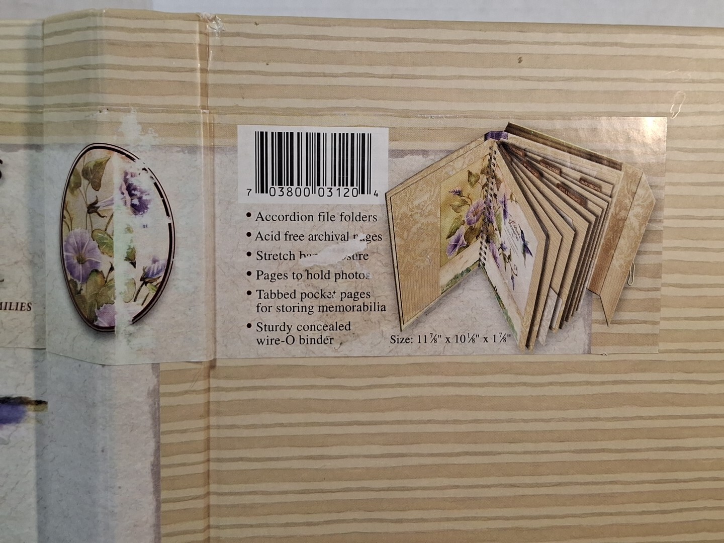 Mothers Memories Journal Keepsake Binder Pockets Acid Free Hummingbird Flowers