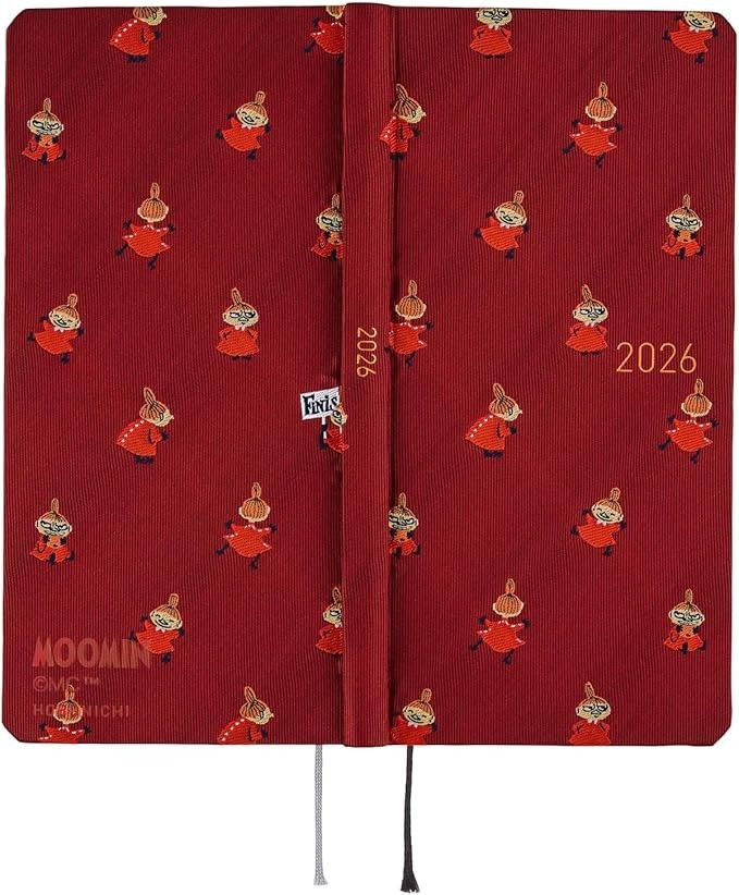 Hobonichi Techo Weeks 2026 English Moomin Little My Red Tie Fabric April start