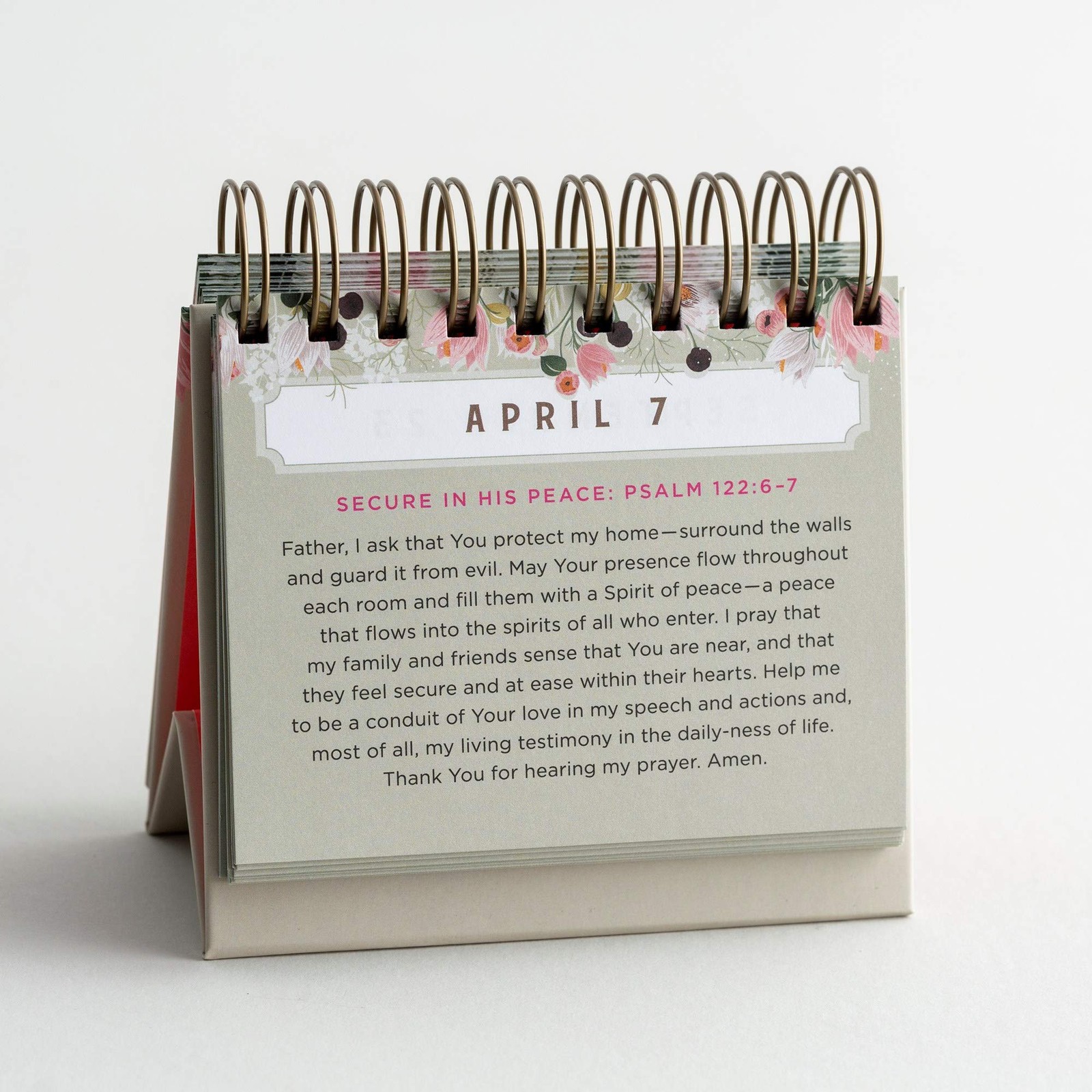 Dayspring Prayer Calendar, Positive Affirmations Gift, Multicolor
