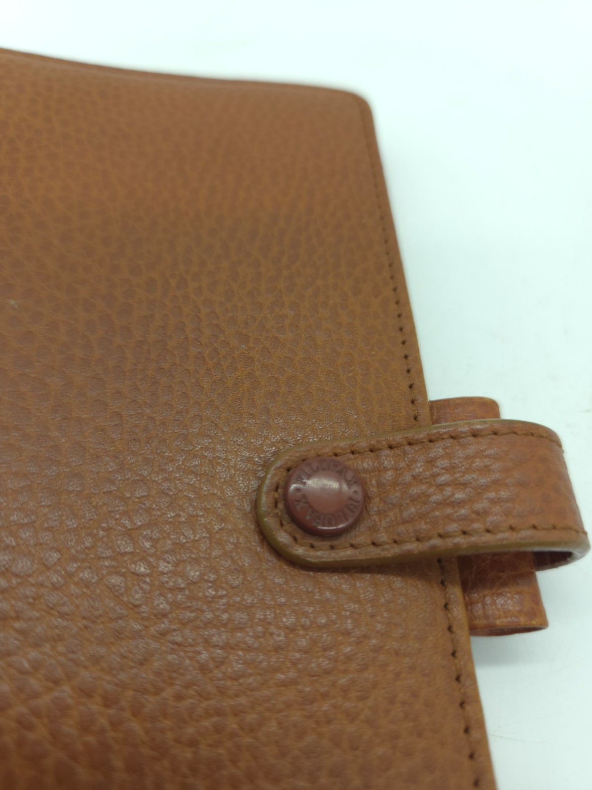 Filofax Personal Finsbury Brown Pebbled Leather Organizer Planner