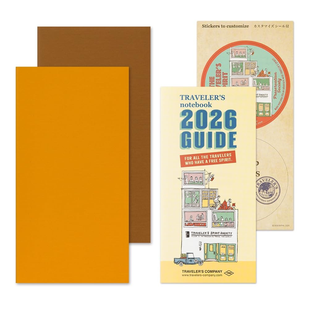 Traveler’s Notebook Planner Refill 2026 A5 Slim Vertical 14496006 January Start
