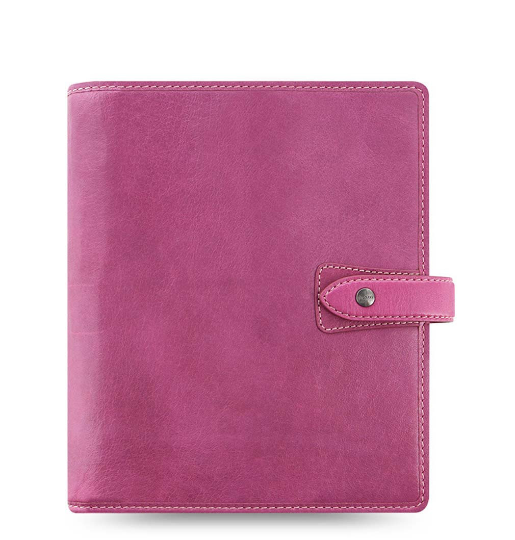 Filofax A5 Size Malden Organiser Planner Diary Notebook Fuchsia Leather – 026029